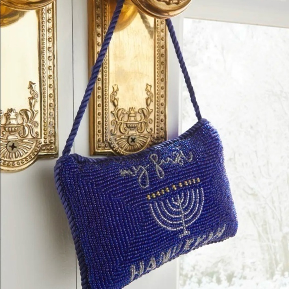 NWT Sudha Pennathur 6" My First Hanukkah Door Knocker Blue